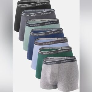 DAVID ARCHY MENS ADULT UNDERWEAR ASSORTED COLOR TRUNKS PACK OF 7 - XXL